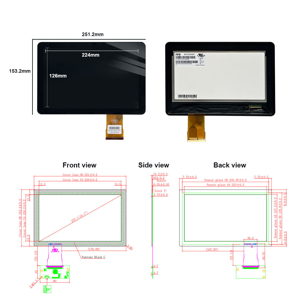 optical bonding touch module