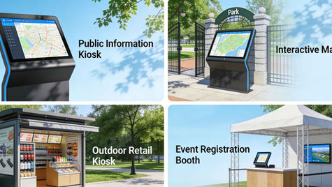 largest touch screen for outdoor kiosk