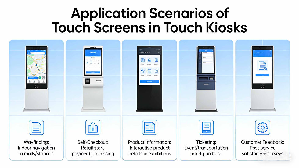What is a touch screen kiosk?