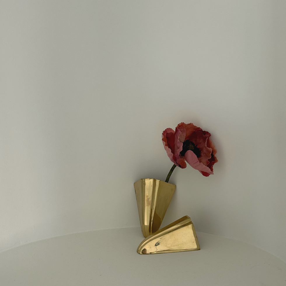 Thumbnail: PETITE BRASS WALL VESSELS