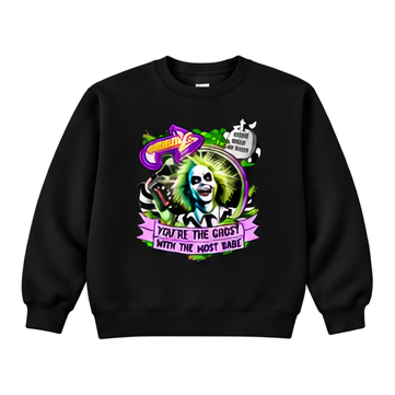 18000 Gildan Crewneck Sweatshirt Halloween 047 Showtime Ghost with the Most