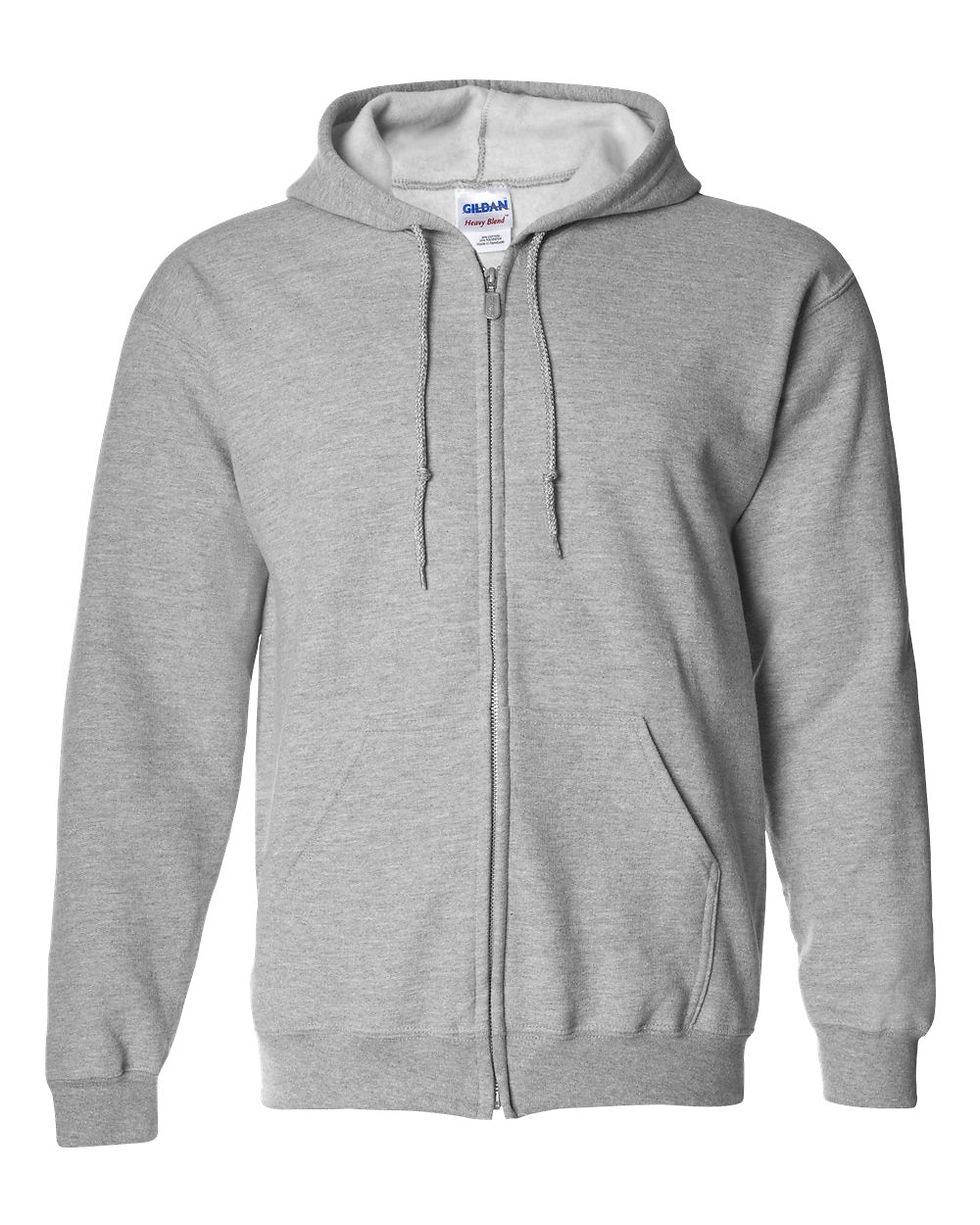 Thumbnail: 18600 Gildan Unisex Heavy Blend� Full-Zip Hooded Sweatshirt
