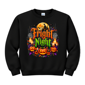 18000 Gildan Crewneck Sweatshirt Halloween 030 Fright Night