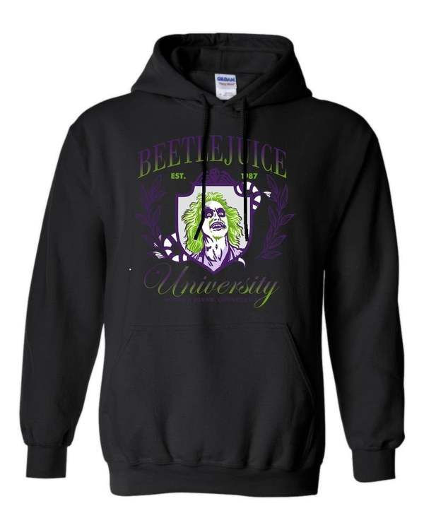 18500 Gildan Hoodie Halloween 041 Beetlejuice University