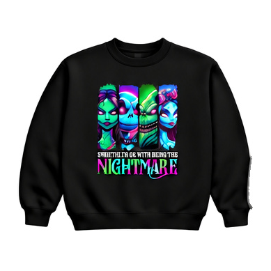 18000 Gildan Crewneck Sweatshirt Halloween 092 Sweetie Im Okay With Being The Ni
