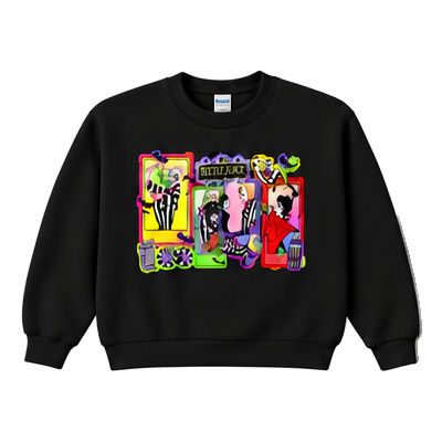 18000 Gildan Crewneck Sweatshirt Halloween 084 Beetlejuice Cartoon Frames Collag