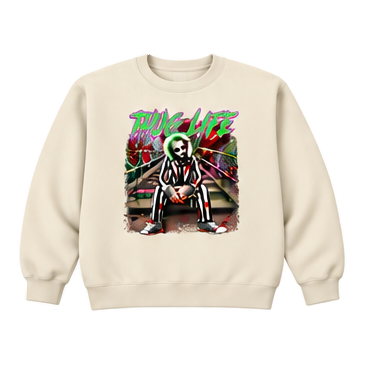 Thumbnail: 18000 Gildan Crewneck Sweatshirt Halloween 046 Beetlejuice Thug Life