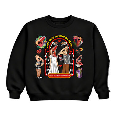 18000 Gildan Crewneck Sweatshirt Halloween 090 Adam and Barbara Maitland Love Co