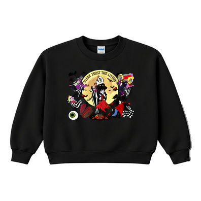 18000 Gildan Crewneck Sweatshirt Halloween 087 Never Trust The Living Moon Colla