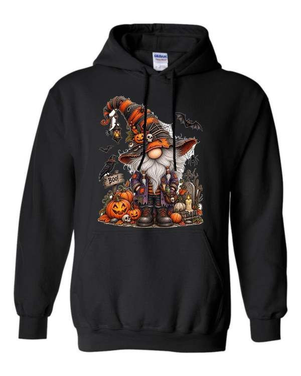 18500 Gildan Hoodie Halloween 027 Fall BOO Gnome
