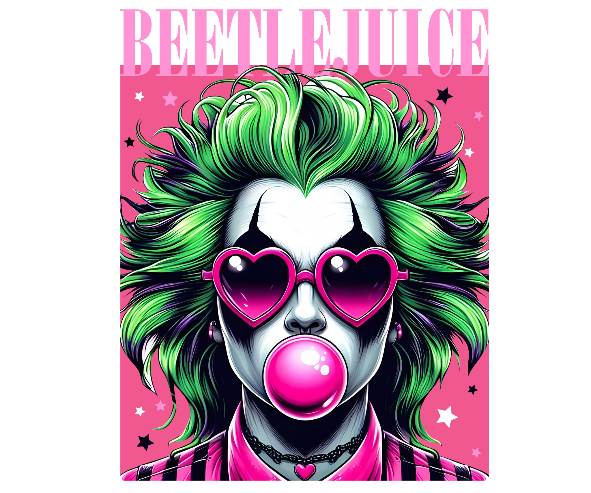 Halloween 70 - Pink Bubblegum Beetlejuice_DTF