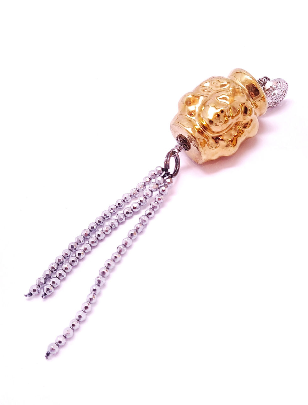 Thumbnail: GP Earrings in 925 Silver With Crystal and Teste Di Moro