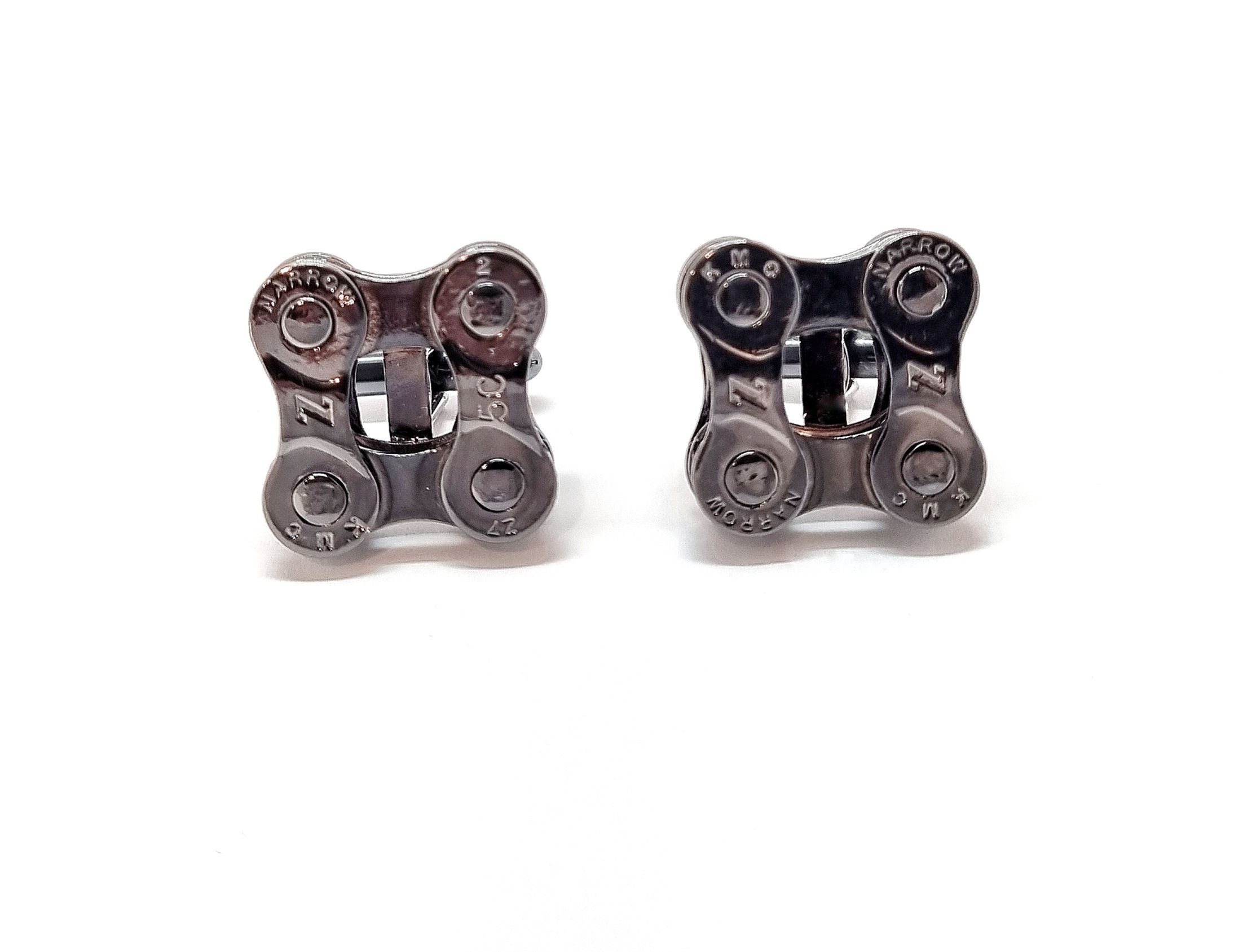 Altair Bracelet Cufflinks with Real Bike Chain