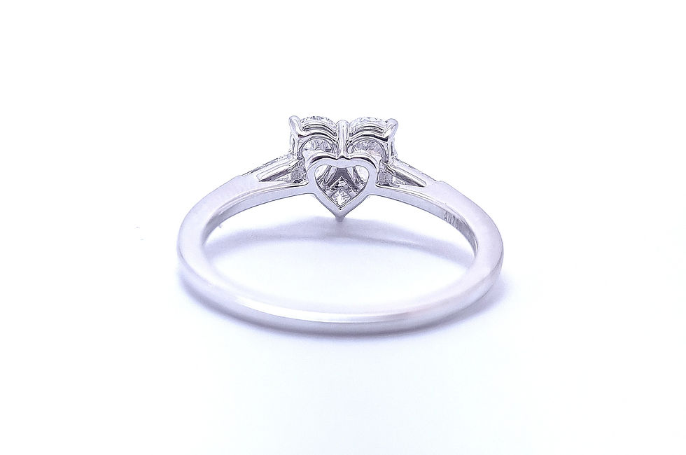 Thumbnail: Heart RingIn 18K Gold With Diamonds