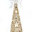 Miniatura: Christmas Glass Angel with Gold Glitter and Warm LED Light