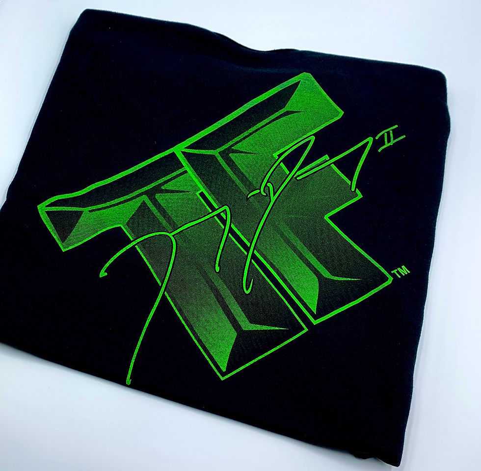 Thumbnail: Ladies Racerback Tank (Black/Neon Green)