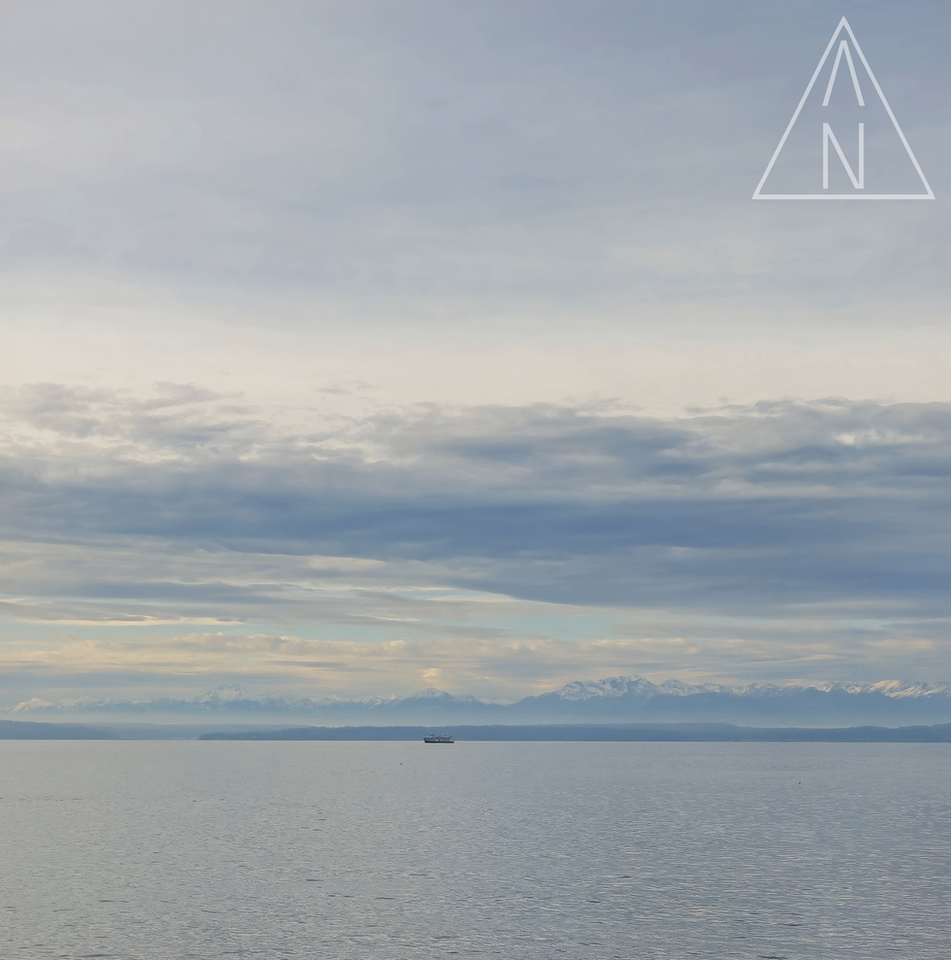 Elliott Bay with Olympic Mountains in the background, Seattle