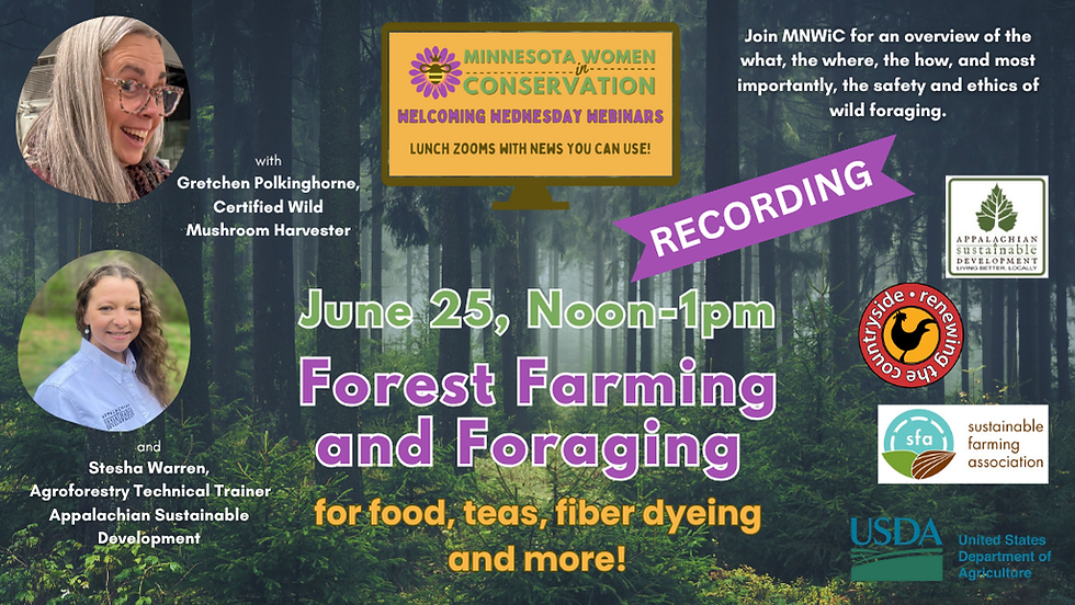 Webinar #5: Forest Farming and Foraging, June 25, 2025