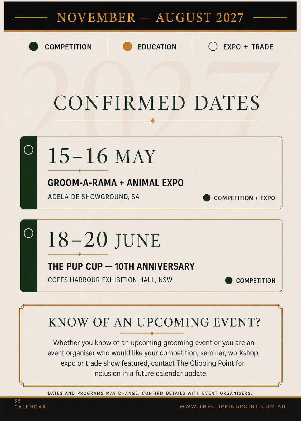 Page 56 - Grooming Calendar November to August Confirmed Dates COMPLETE.png