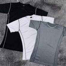 Men's Premium Compression T-Shirt Pro Gym Workout Short Sleeve