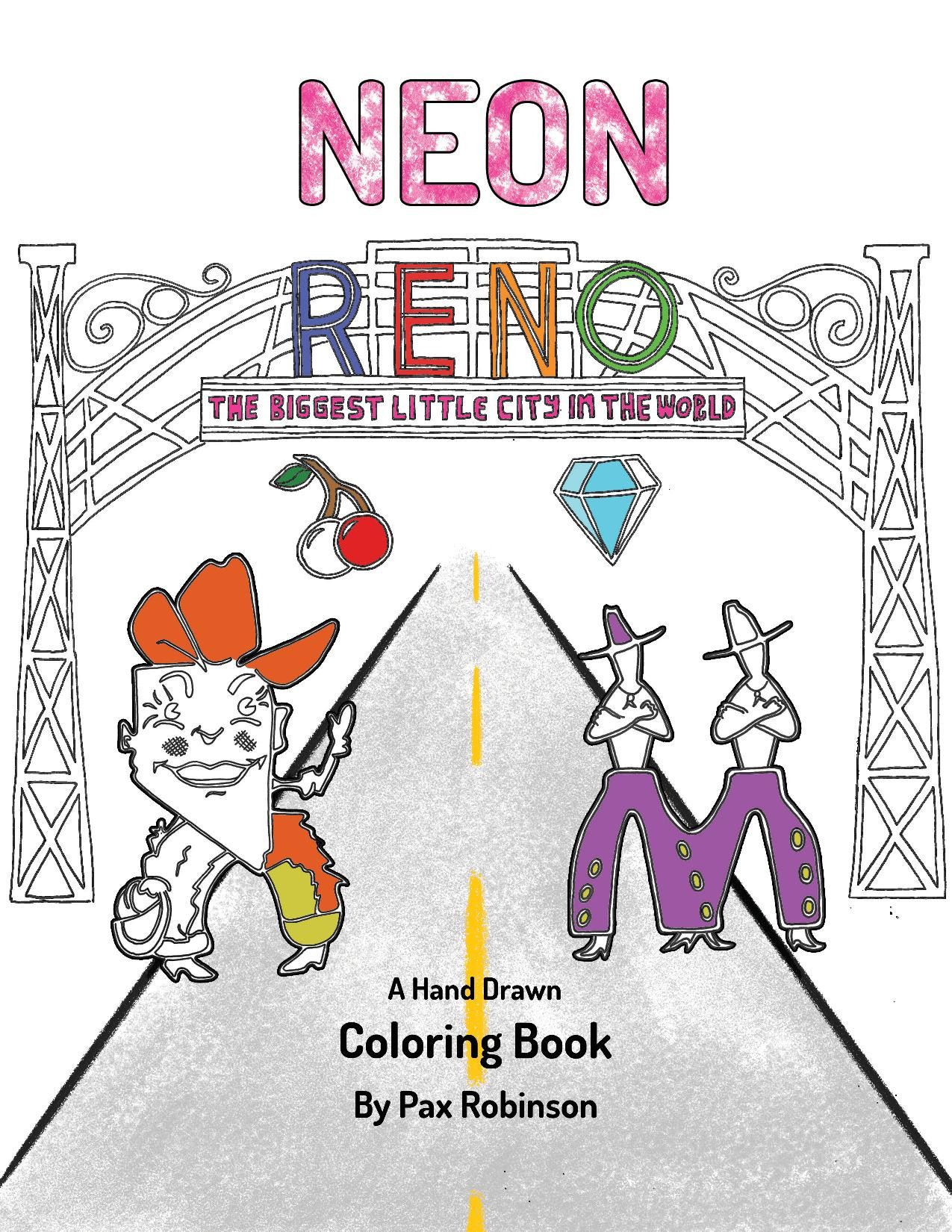 Neon Reno Coloring Book Digital