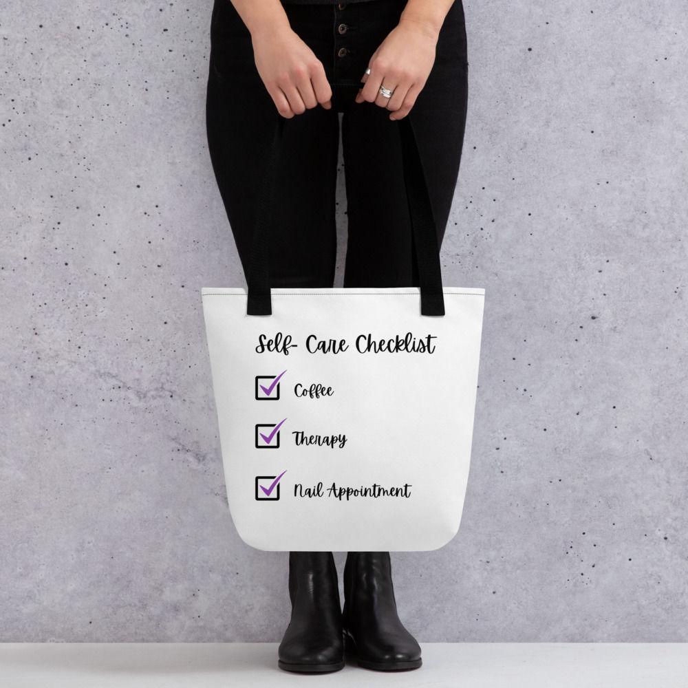 Self-Care Checklist Tote Bag