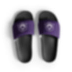 Thumbnail: Women's Slides - Purple with APW Logo