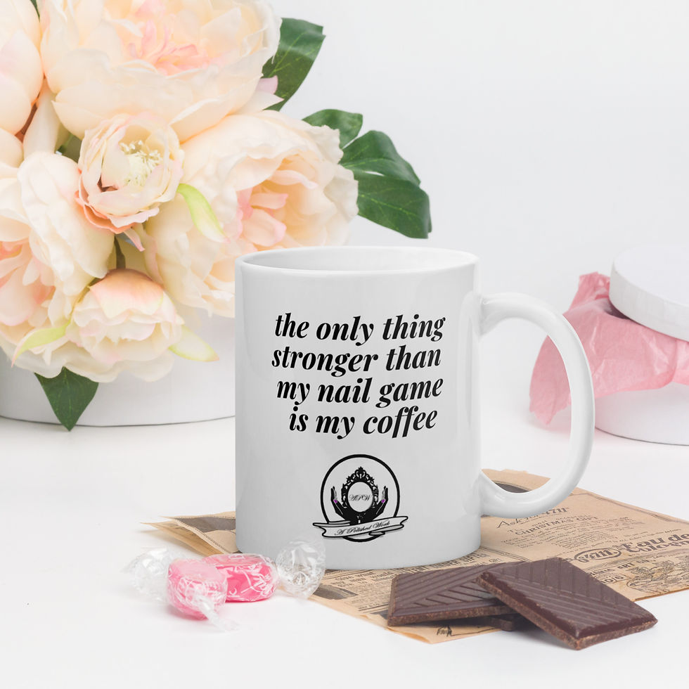 Thumbnail: Nail Game with APW Logo White Glossy Mug