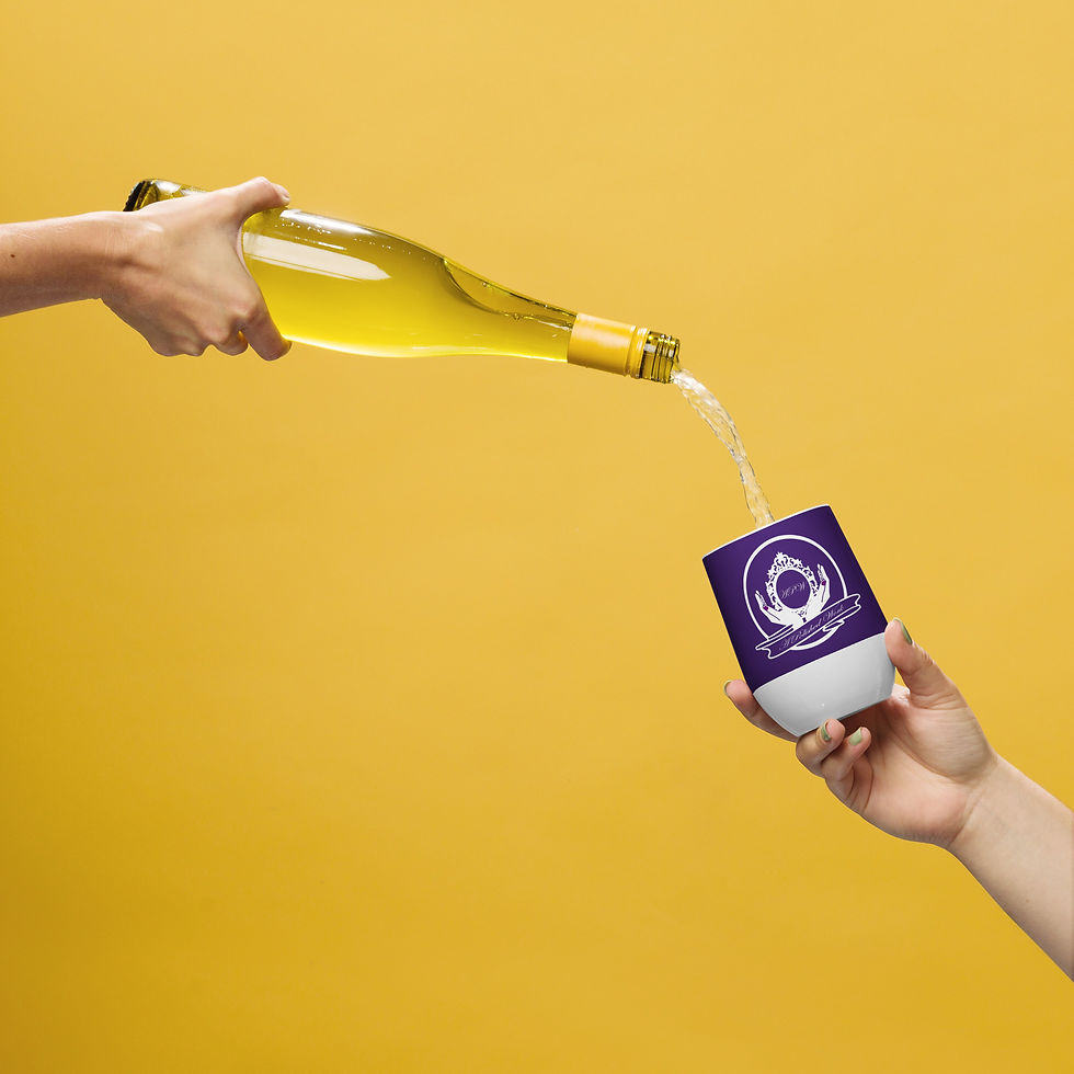 Thumbnail: Purple Wine Tumbler with APW Logo