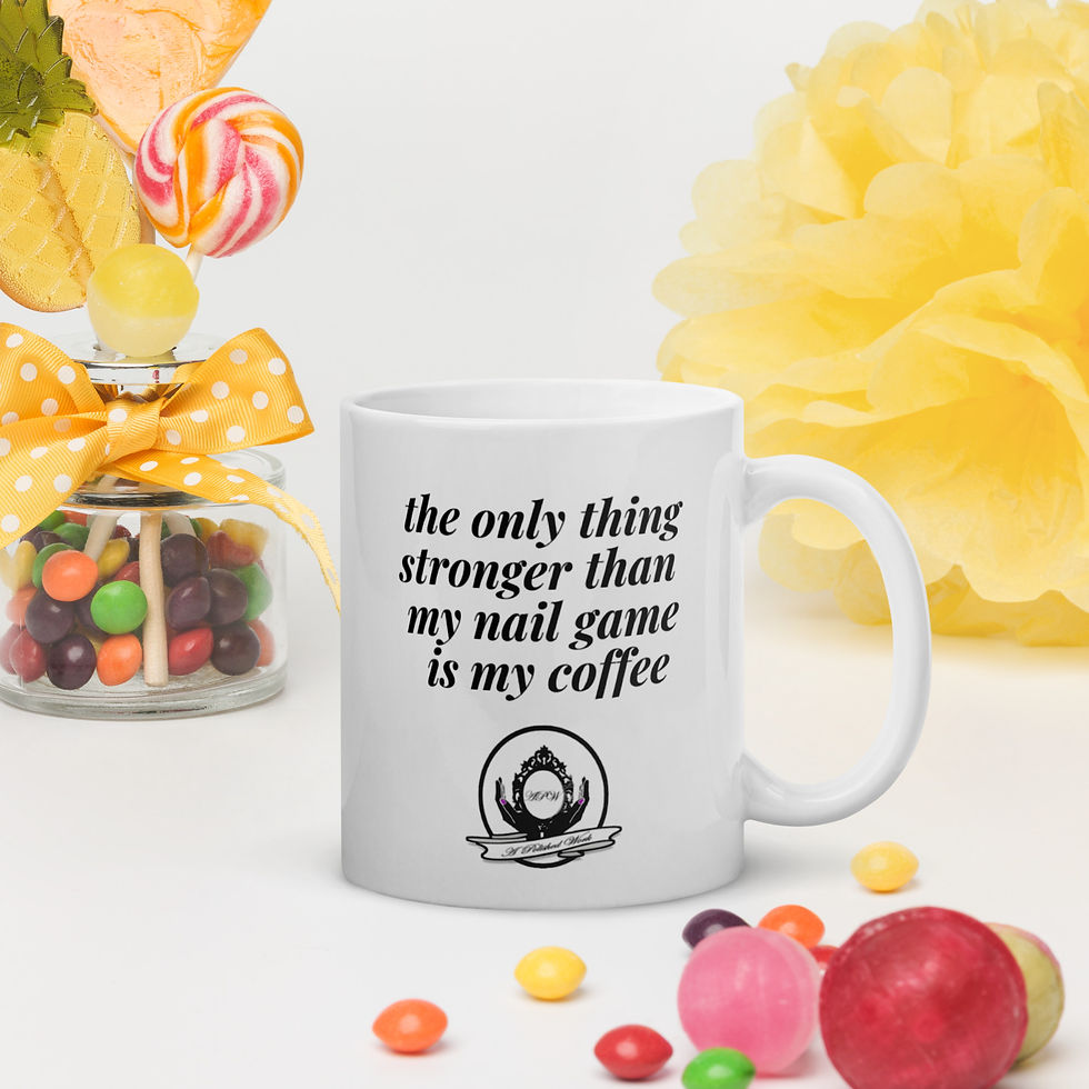 Thumbnail: Nail Game with APW Logo White Glossy Mug