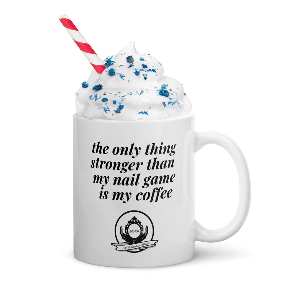 Thumbnail: Nail Game with APW Logo White Glossy Mug