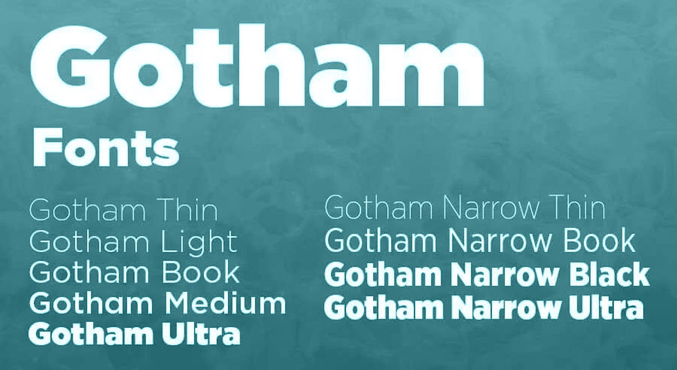 Gotham font