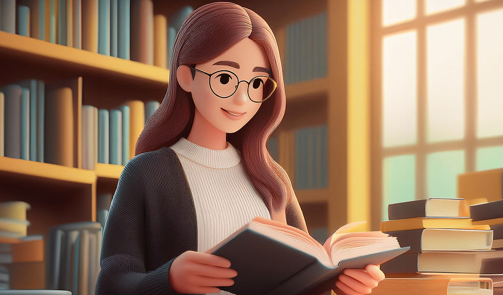 young tznius modest girl learning and reading