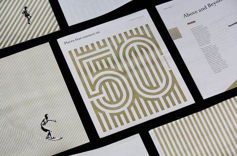 50 gold elegant lines