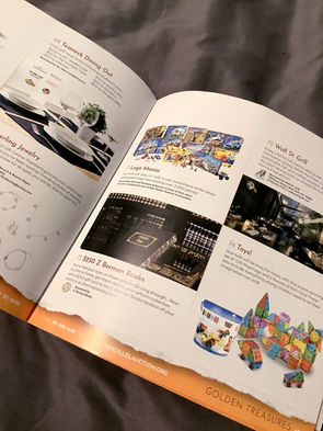 Sefarim prize in the Chofetz Chaim Kollel auction booklet