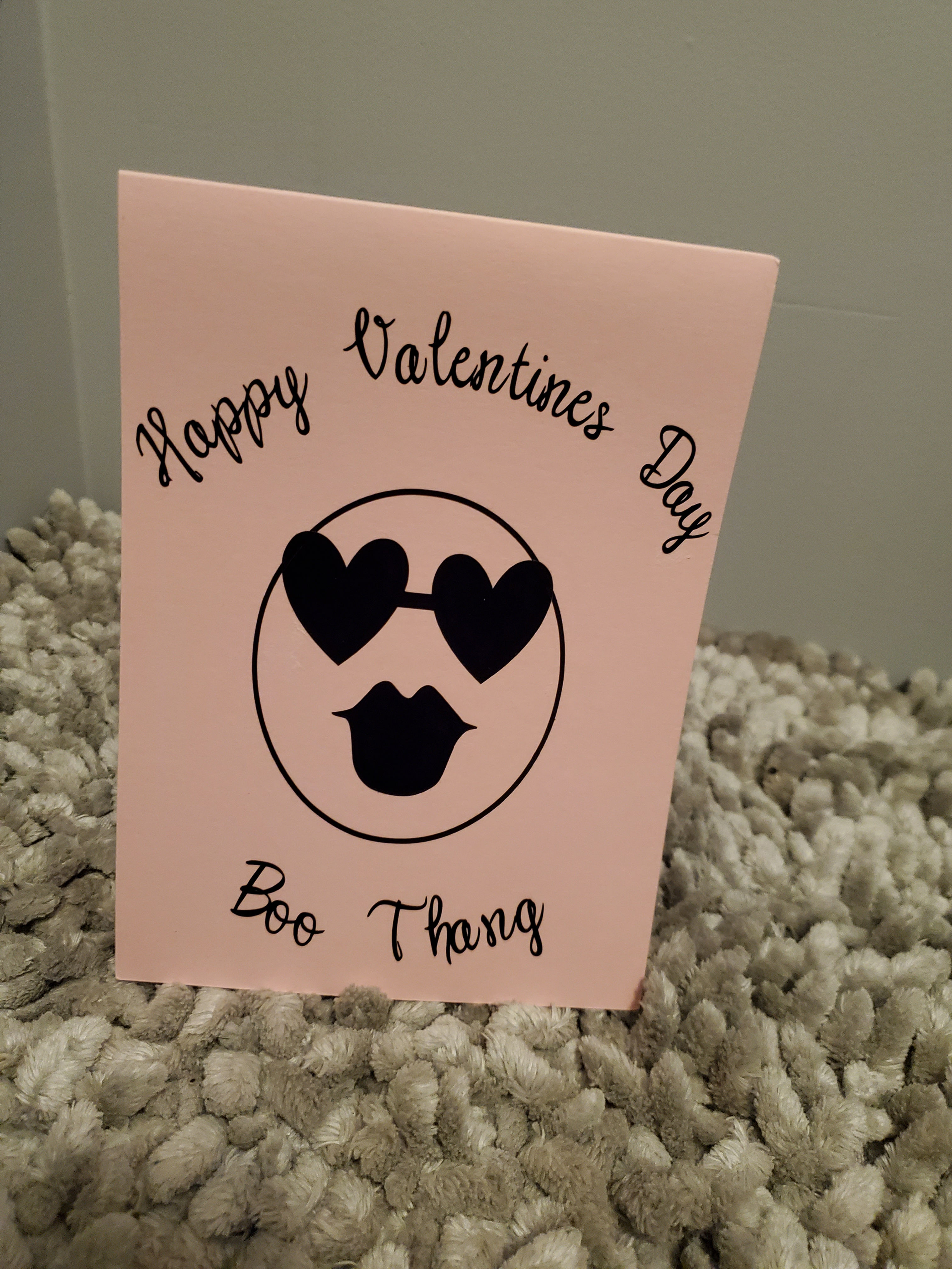 Happy Valentine's Day Boo Thang Greeting Card