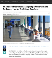 Charleston International Airport partners with the Tri-County Human Trafficking Taskforce