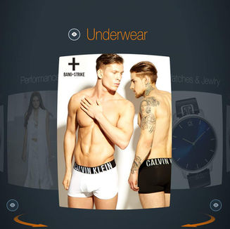 Calvin Klein Stores screens app
