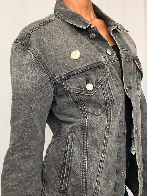 Thumbnail: Levi's Black Vintage Retro Long Sleeved Jacket