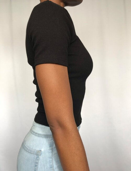 Thumbnail: Black Midi Crop Top