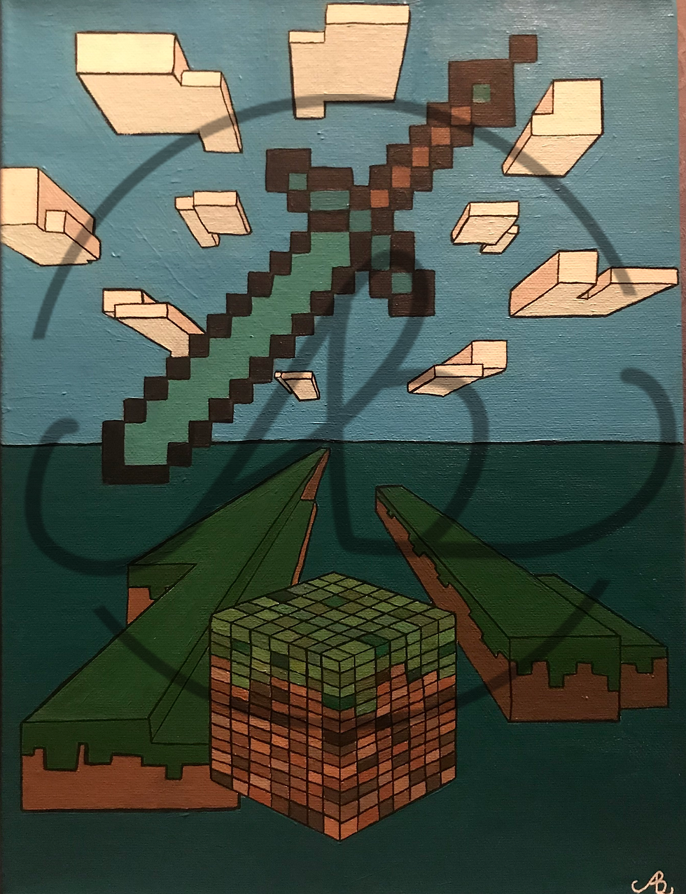 Minecraft Canvas Painting