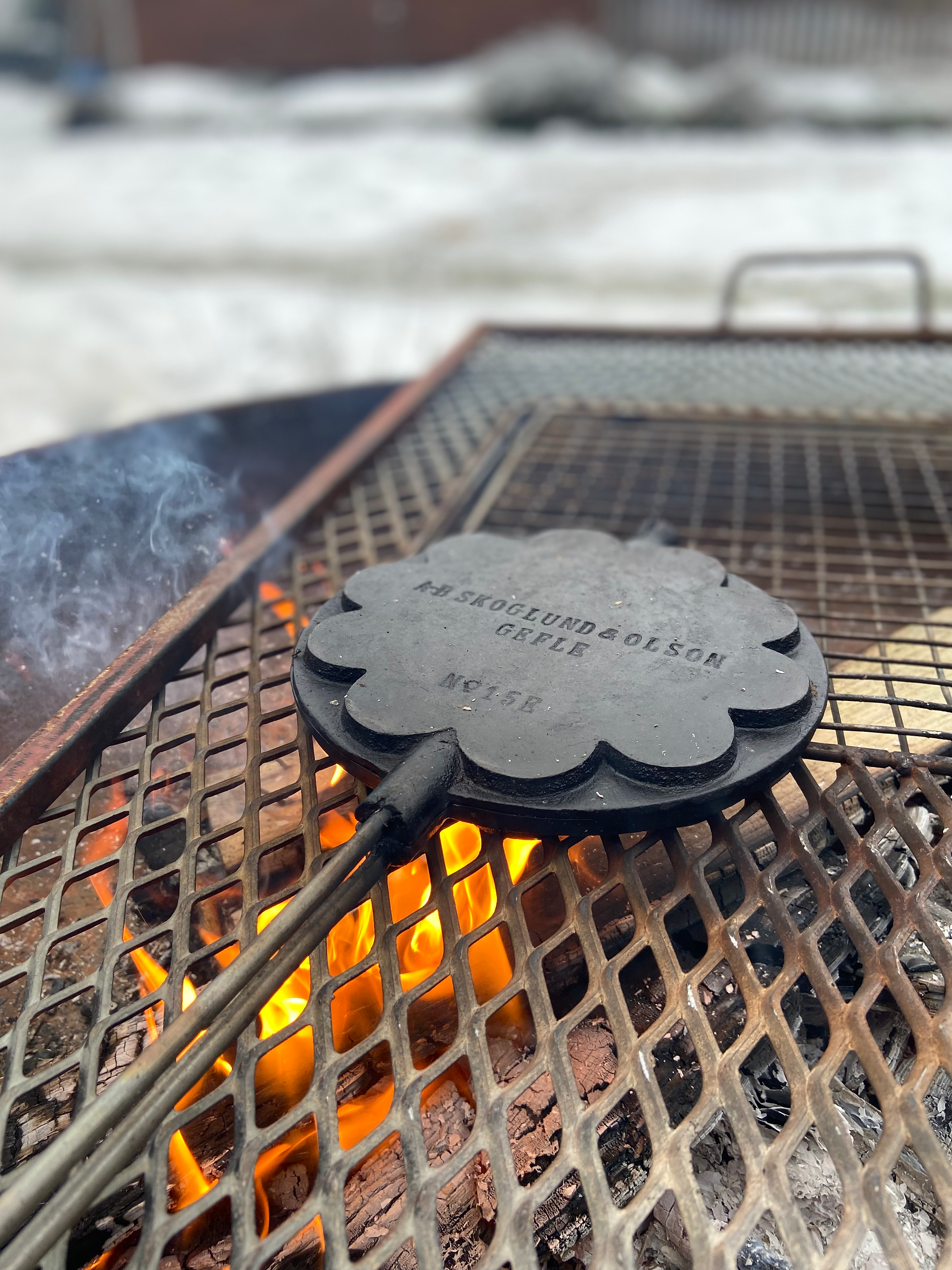 Grillplats i trädgården