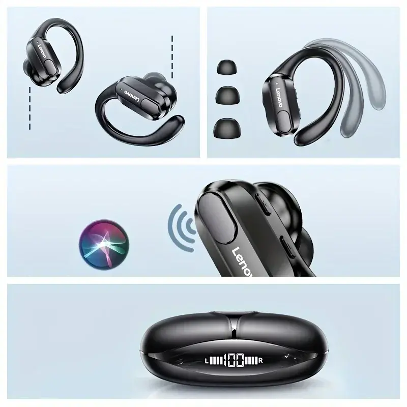 Thumbnail: Lenovo XT80 Wireless Headphones Bluetooth 5.4 Earphones True with Mic Button Con