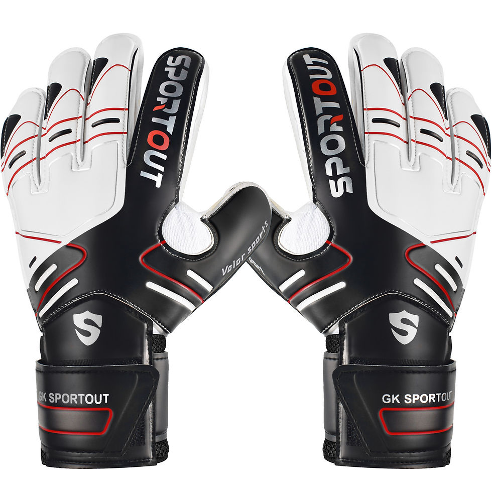 Thumbnail: Sportout Youth&Adult Goalie Goalkeeper Gloves,Strong Grip for The Toughest Saves