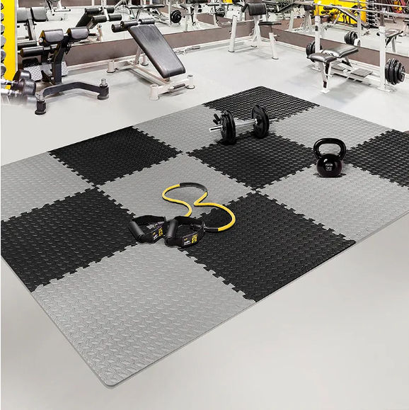Thumbnail: 30x30cm 16 Pcs Interlocking Yoga Mat Home Gym and Yoga Equipment Protective Mat 