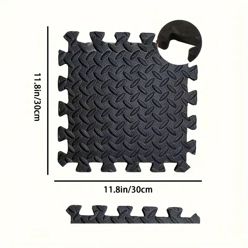 Thumbnail: 30x30cm 16 Pcs Interlocking Yoga Mat Home Gym and Yoga Equipment Protective Mat 