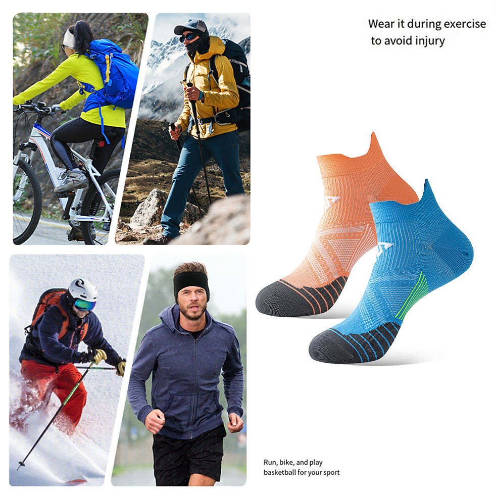 Thumbnail: Professional Running Socks Quick Dry Breathable Marathon Socks Anti-Slip Fitness