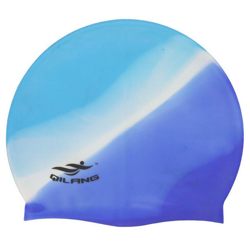 Thumbnail: Waterproof Silicone Swim Caps Women Men High Elastic Flexible Protect Ears Hair 