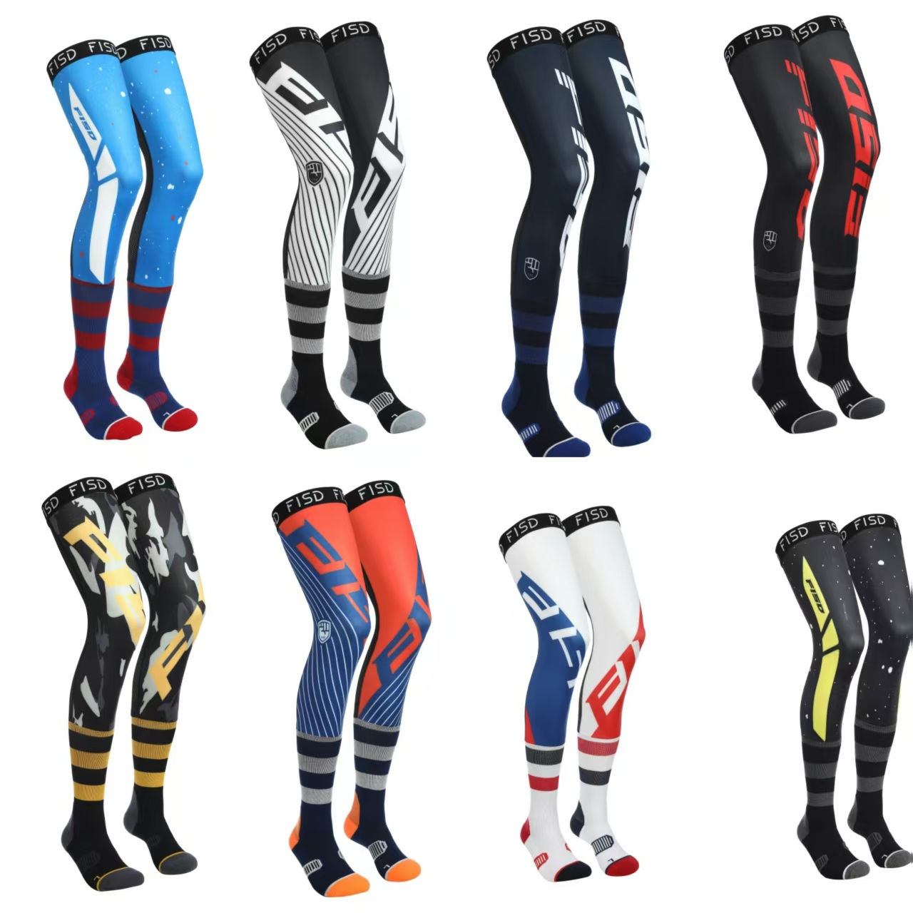 Motorcycle compression knee brace, enduro sock, motocross knee socks, ATV MX kne