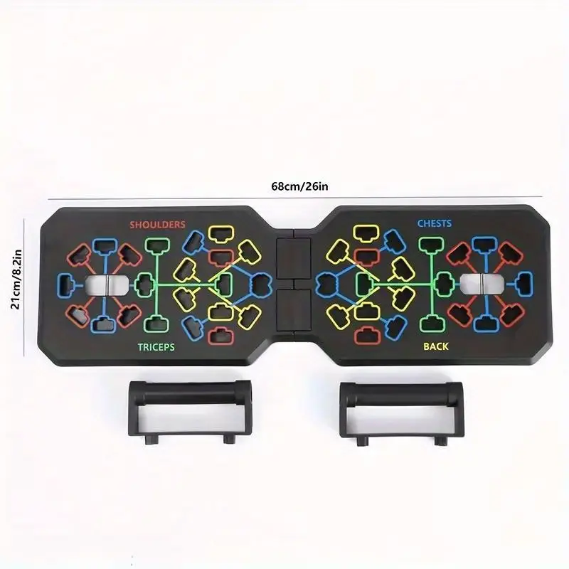 Thumbnail: Foldable Fitness Equipment Portable Multifunctional Push-up Board Set With Handl